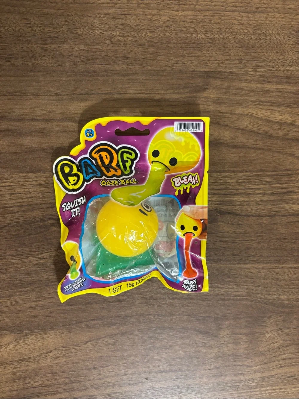 Ooze Ball Squeeze Toy - Yellow/Green